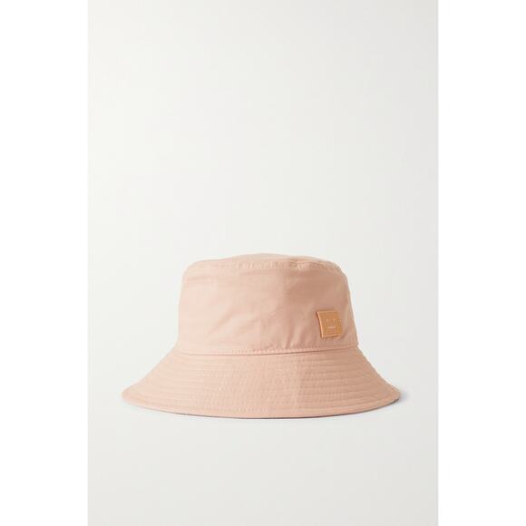 Acne Studios 'Appliqu�d' Pink Cotton-Twill Bucket Hat Size 59 CM - Picture 1 of 5